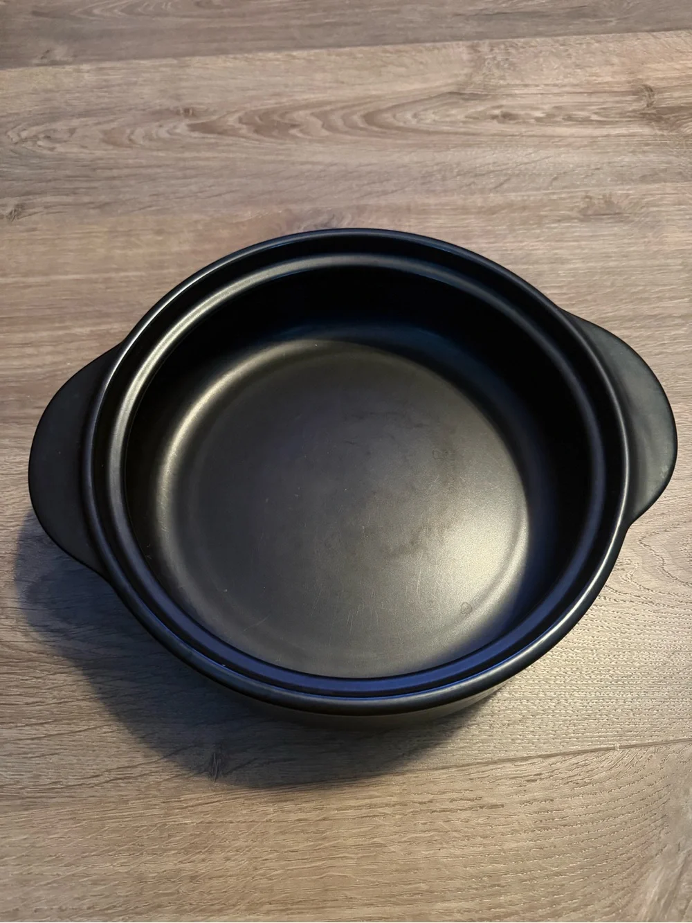 Pampered Chef Black Casserole with Clear Glass Lid
